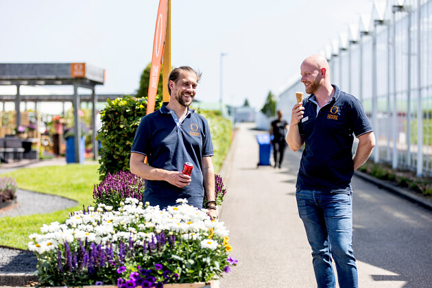 Refreshments at D&uuml;mmen Orange during FlowerTrials&reg; 2025