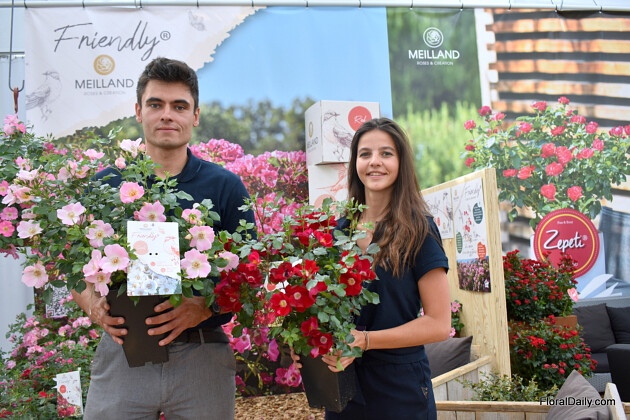 Meilland International - 2022 Flower Trials Meilland booth, FRIENDLY&reg;